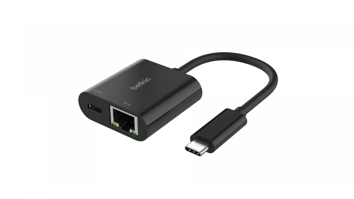Adapter Belkin USB-C - Ethernet z funkcją ładowania PD 100W - INC019btBK 2
