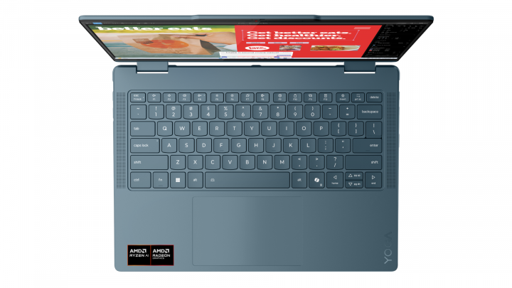 Laptop 2w1 Lenovo Yoga 7 14AKP10 W11H Tidal Teal + Etui i rysik w zestawie Copilot 8