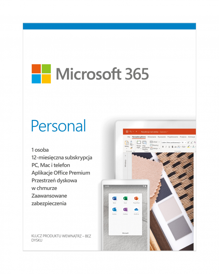 Microsoft 365 Personal - widok frontu