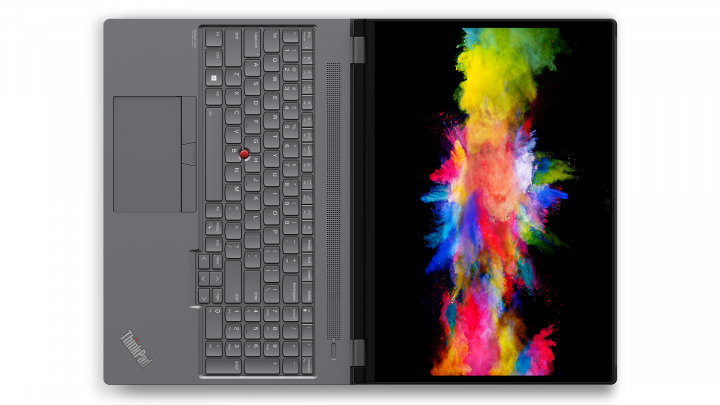Mobilna stacja robocza Lenovo ThinkPad P16 G1 W11P Storm Grey - widok z góry