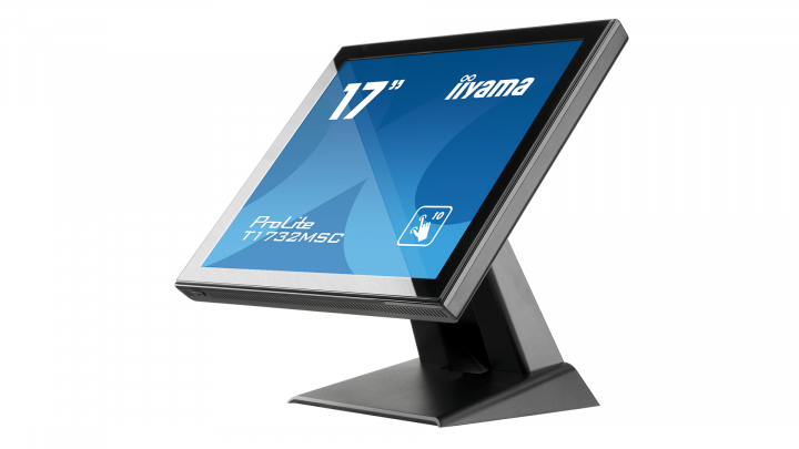 Monitor z dotykowym ekranem IIYAMA ProLite T1732MSC-B5X - widok frontu prawej strony