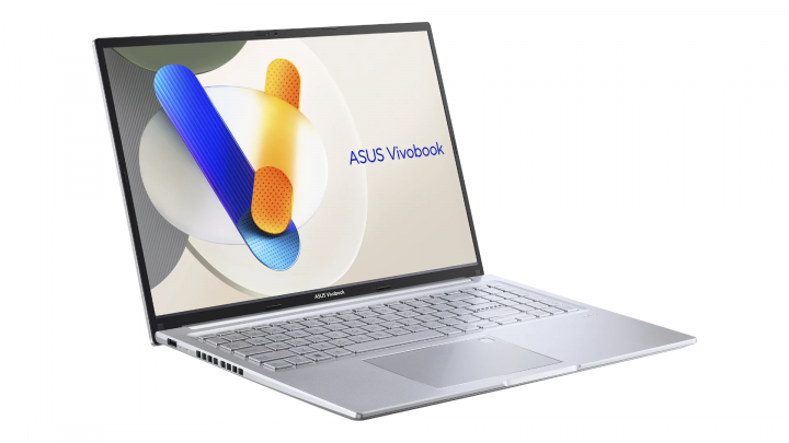 Laptop ASUS Vivobook 16 X1605VA NoOS Cool Silver FPR przód front lewy