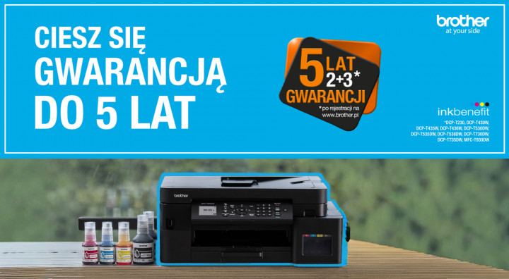 Gwarancja 5 lat Brother 5