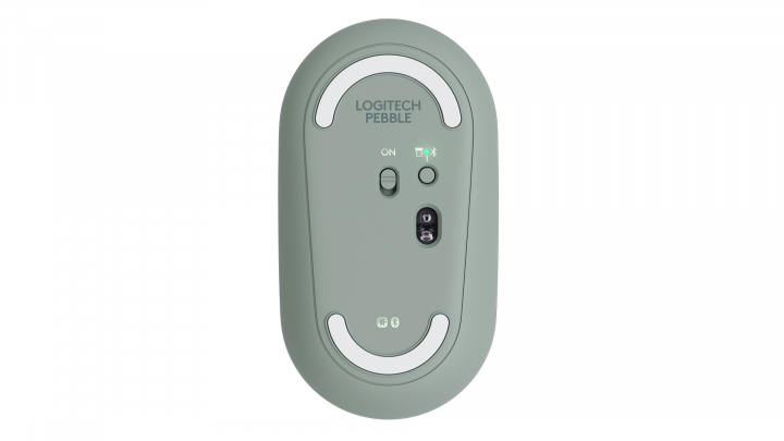 Mysz optyczna bezprzewodowa Logitech M350 eukaliptusowa 910-005720 - widok spodu