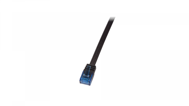 Patchcord LogiLink CAT 6 UTP czarny płaski