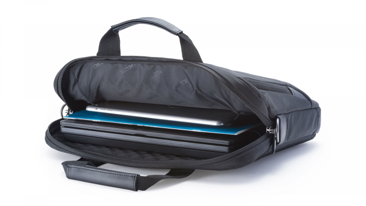 Torba do laptopa DICOTA Slim Case PRO 141 D30990 czarna - otwarta