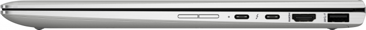 Laptop HP Elitebook x360 1040 G6 srebrny - widok prawej strony
