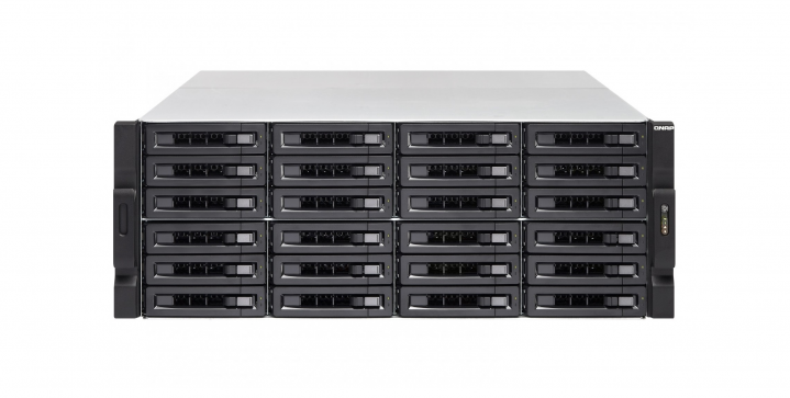 Serwer NAS QNAP TVS-EC2480U-SAS-RP-16G-R2 - widok frontu