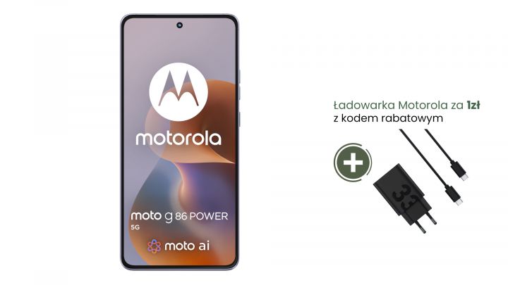 Smartfon Motorola moto g86 Power 5G lawendowy 33W