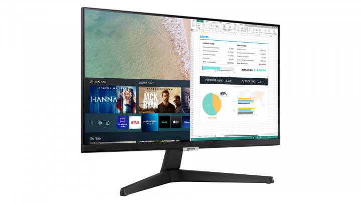 Monitor Samsung Smart M5 LS24AM506NUXEN-front prawy