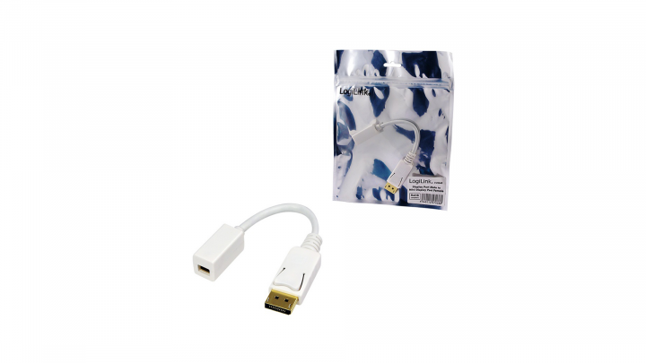 Adapter LogiLink DP - mini DP CV0040 - widok frontu
