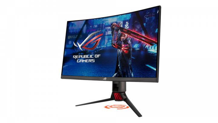 Monitor Asus XG27WQ czarny - widok frontu prawej strony
