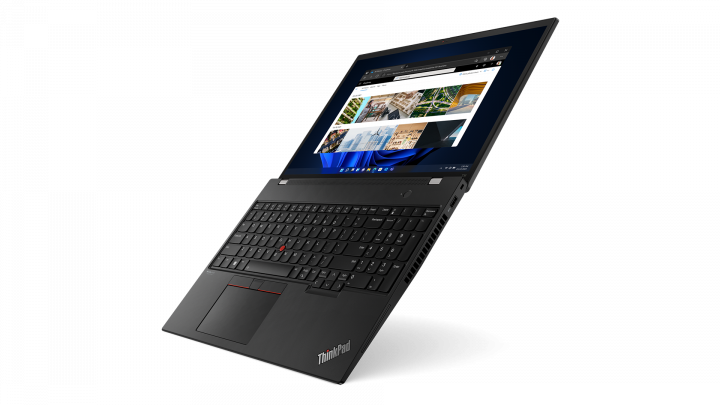 ThinkPad T16 G1 W11P (Intel) czarny - widok prawej strony otwarty