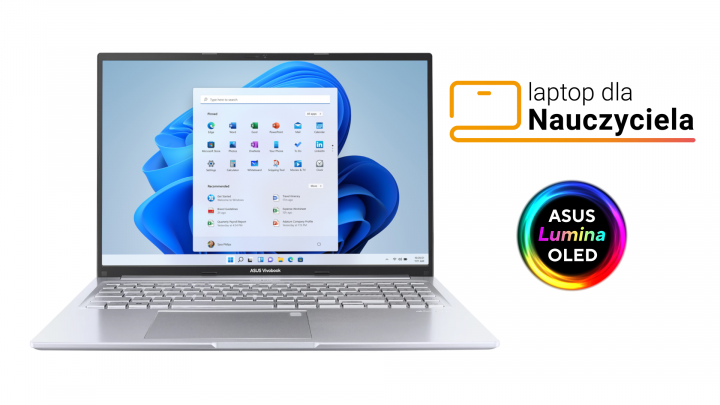 Laptop ASUS Vivobook 16 X1605VA W11H Cool Silver FPR OLED BON