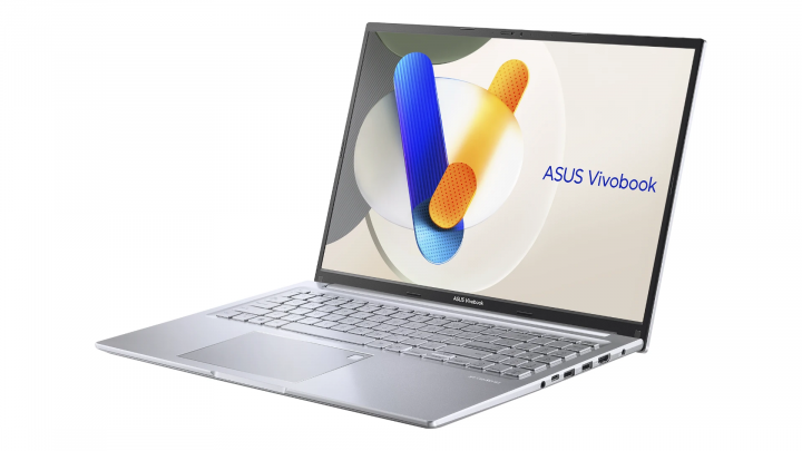 Laptop ASUS Vivobook 16 X1605VA NoOS Cool Silver FPR przód front prawy