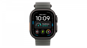 Smartwatch Apple Watch Ultra 4 GPS + Cellular, koperta 49 mm z tytanu w kolorze czarnym, pasek Ocean w kolorze półprzezroczystej czerni - MJAD4QP/A
