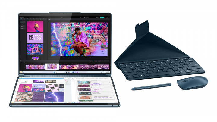 Laptop Lenovo Yoga Book 9 13IMU9 83FF0020PB Ultra 7 155U Touch 2x13 3 2.8K OLED HDR 32GB 512SSD W11