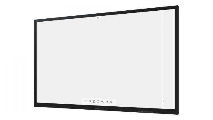 Interaktywny flipchart Samsung FLIP 2 WM85R LH85WMRWLGCXEN - widok frontu prawej strony