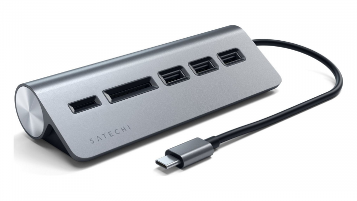 Hub Satechi Aluminium gwiezdna szarość- ST-TCHCRM