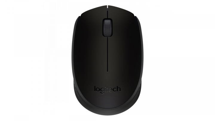 Mysz bezprzewodowa Logitech B170 optyczna czarna 910-004798 - widok frontu