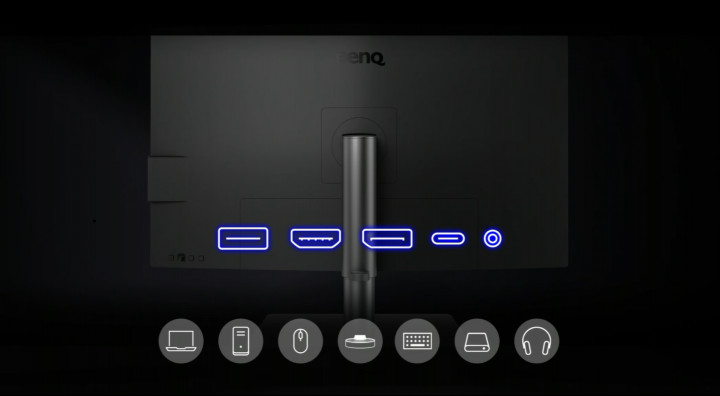 Odkryj Monitor BenQ PD3225U 9H porty