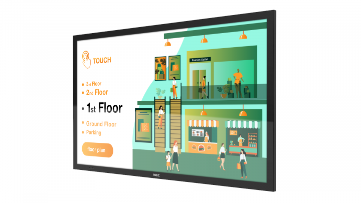 Monitor wielkoformatowy Sharp NEC MultiSync M551 PCAP 60005082 2
