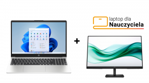 Laptop dla Nauczyciela HP 255 G10 AD1T4ET R7 7735U 15,6" FHD 16GB 512SSD W11 + GRATIS