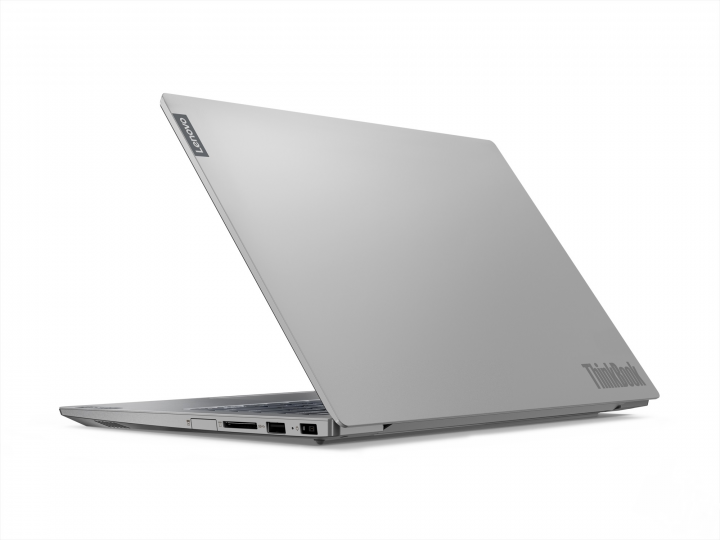 Laptop Lenovo ThinkBook 14-IML szary - widok klapy prawej strony