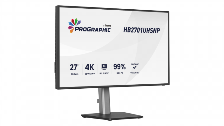 Monitor iiyama ProGraphic HB2701UHSNP-B1 4K UHD 27" IPS USB-C Dock 3