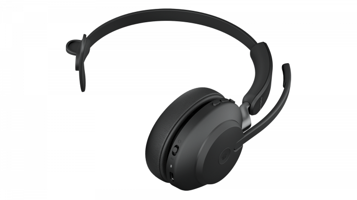 Zestaw słuchawkowy Jabra Evolve 2 65 Mono Stand Black - widok z spodu