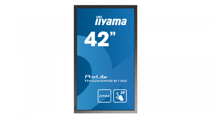 Monitor z dotykowym ekranem IIYAMA ProLite TH4265MIS-B1AG - widok obróconego ekranu