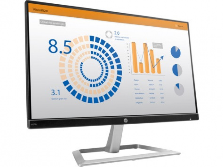 Monitor HP N220 3ML20AA - widok frontu lewej strony