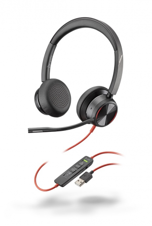 Słuchawki przewodowe HP Poly Blackwire 8225 Stereo USB-A - 772K2AA