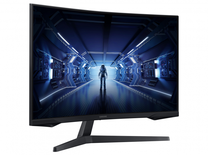 Monitor Samsung Odyssey G5 LC32G55TQWUXEN - widok frontu lewa strona