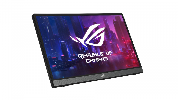 Monitor Asus ROG Strix XG16AHPE - widok frontu lewej strony