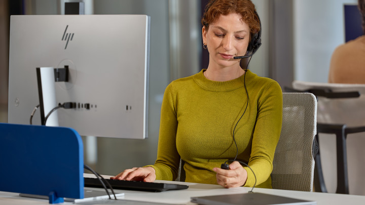 Słuchawki przewodowe HP Poly Mission 415 Classic Mono 8