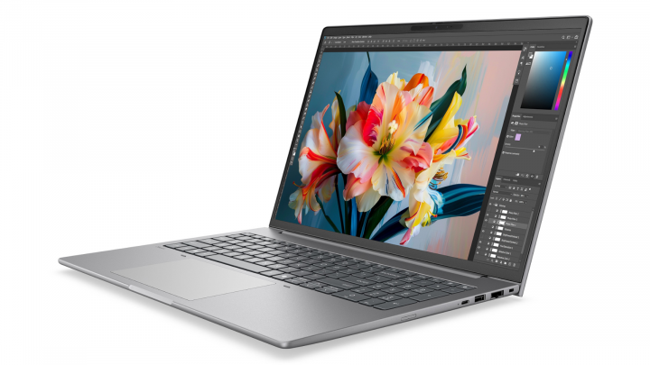 Mobilna stacja robocza HP ZBook 8 G2i 16 W11Pro copilot+PC srebrny lewa strona