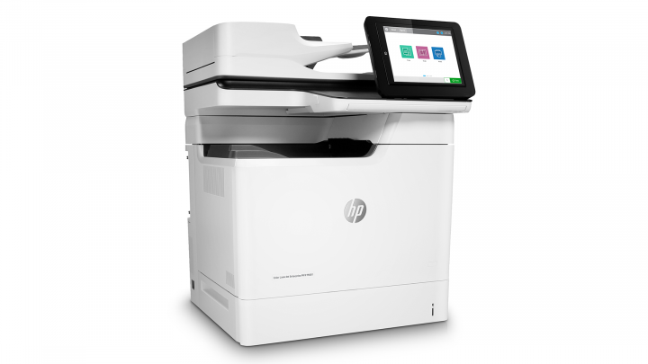 HP Color LaserJet Enterprise M681dh - J8A10A - widok frontu lewej strony