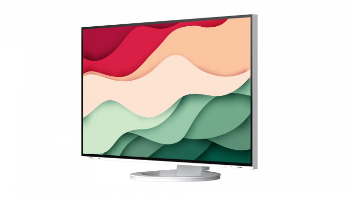 Monitor EIZO FlexScan EV2781 27" WQHD USB-C Dock 70W biały - widok frontu prawej strony