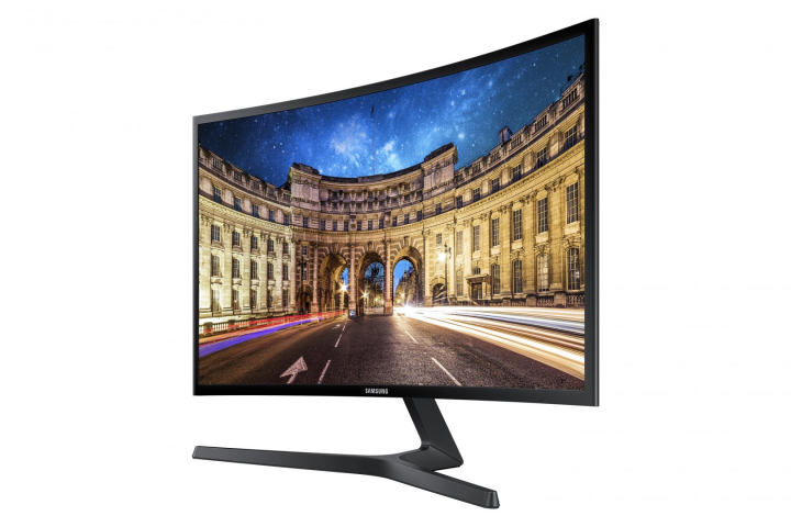 Monitor Samsung C27F396FHU LC27F396FHUXEN - widok frontu prawej strony