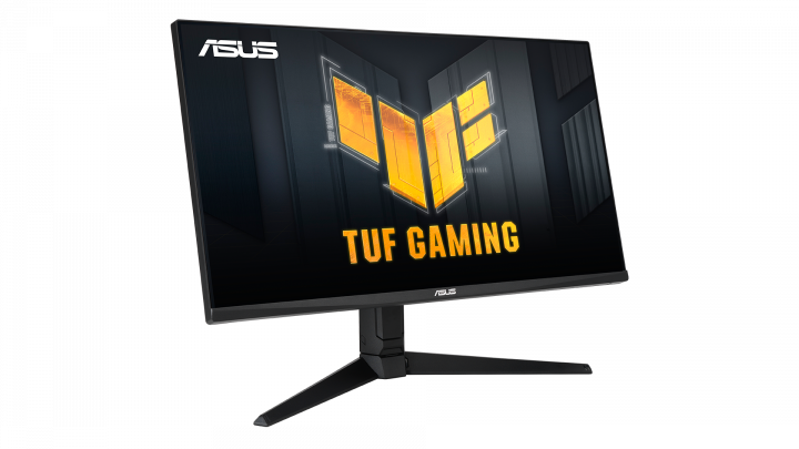 Monitor Asus TUF Gaming VG28UQL1A - widok frontu lewej strony