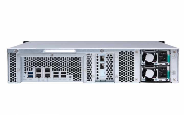 Serwer NAS QNAP TS-1273U-RP-16G - widok tyłu