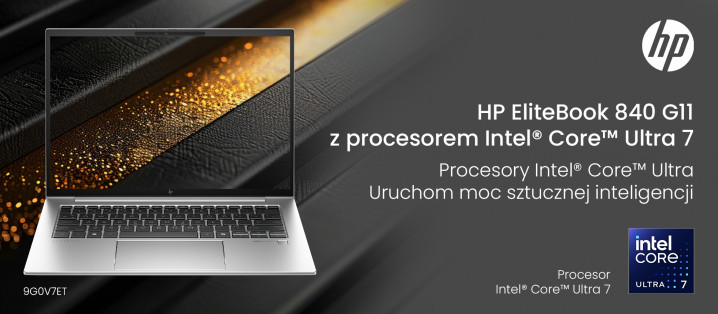 HP EliteBook 840 G11 9G0V7ET z procesorem Intel® Core™ Ultra 7 - Twój nowy HP EliteBook. Dołącz do Elity.