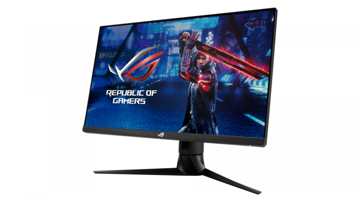 Monitor Asus XG27AQ - widok frontu prawej strony