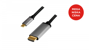 Kabel LogiLink USC-C 3.2 - HDMI 4K 60Hz 1,8m CUA0101