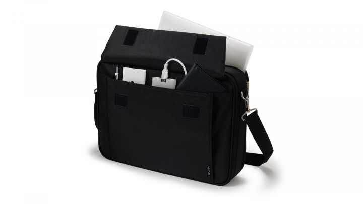 Torba do laptopa DICOTA Multi Plus BASE 173 D30492-V1 czarna - przednia kieszeń otwarta