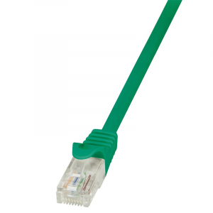 Patchcord LogiLink CAT 5e UTP 0,25m zielony CP1015U
