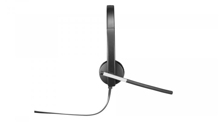 Słuchawki z mikrofonem Logitech USB Headset H650e Stereo - widok lewej strony