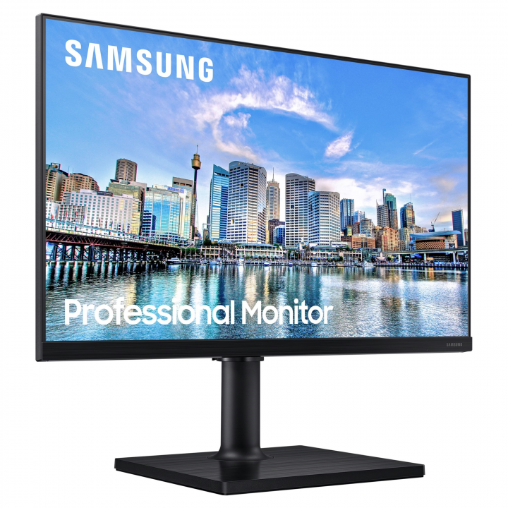 Monitor Samsung LF27T450FQUXEN - widok frontu lewa strona