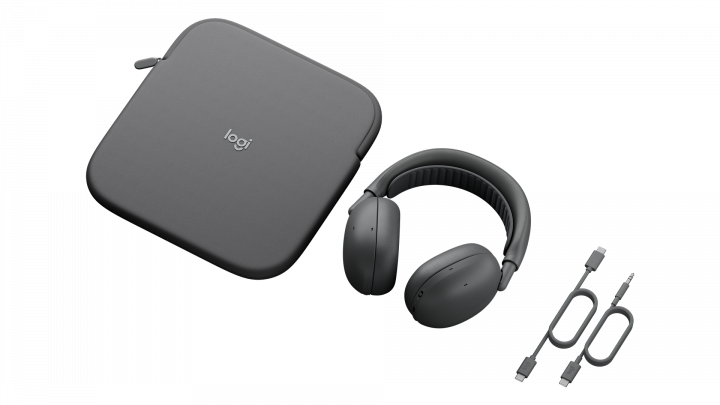 Słuchawki bezprzewodowe Logitech Zone Vibe Pro for Business USB-C/USB-A MS Stereo grafitowe 3
